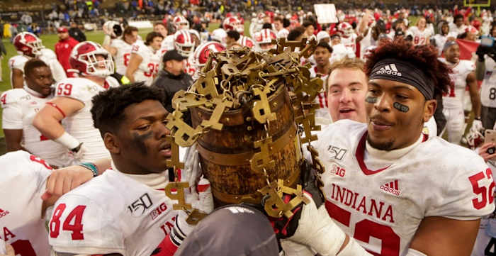 Indiana won the Old Oaken Bucket in 2019. (USA TODAY Sports)